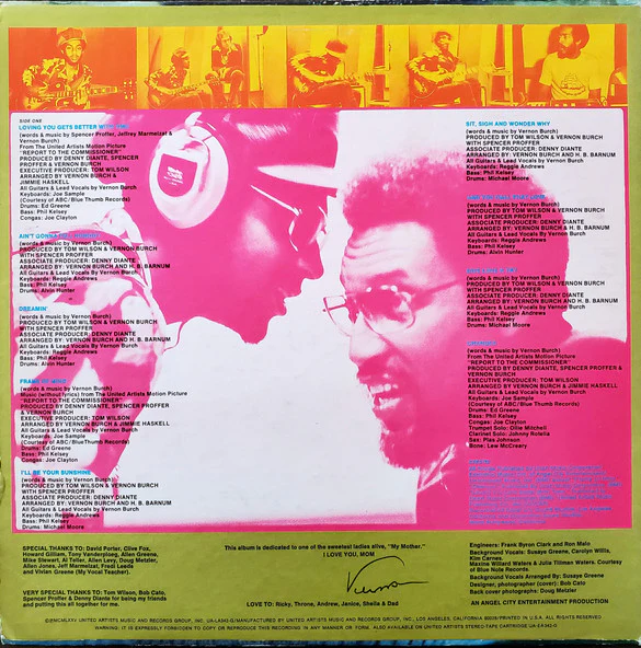 Vernon Burch – I'll Be Your Sunshine (G+/VG+) – LP, US 1975 - Image 2