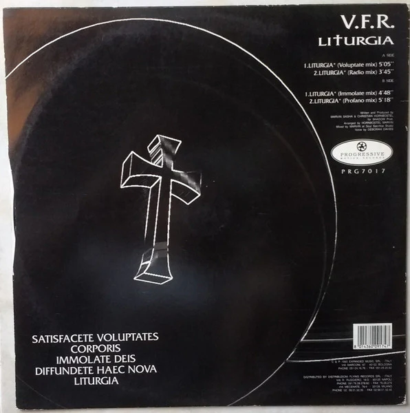 V.F.R. – Liturgia (VG/VG) – 12", IT 1993 - Image 4