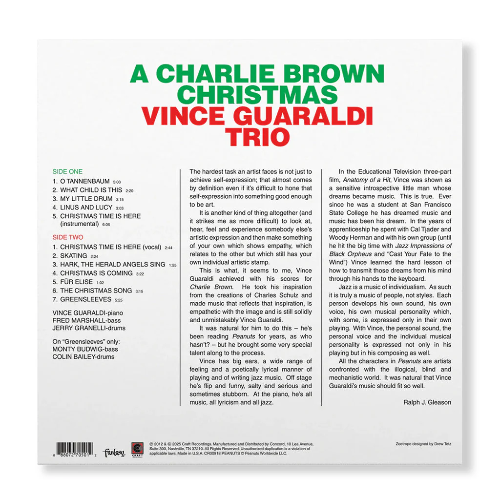Vince Guaraldi Trio – A Charlie Brown Christmas (Zoetrobe edition) - Image 3