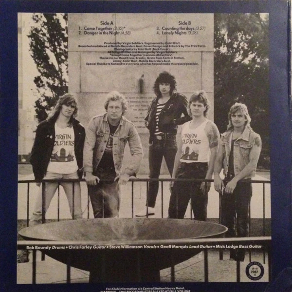 Virgin Soldiers – Virgin Soldiers (VG+/VG+) – 12", AU 1987 - Image 2