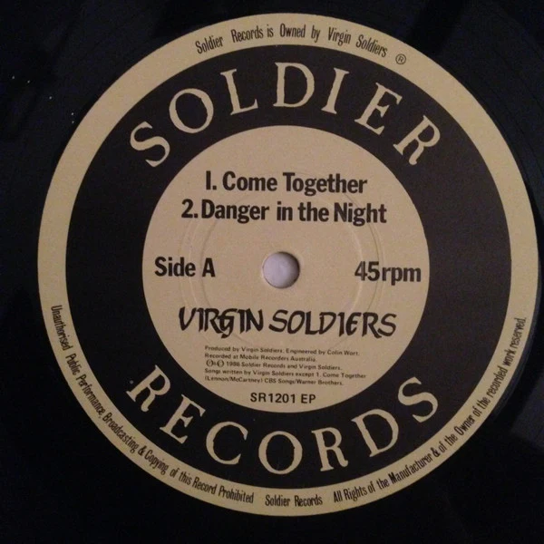 Virgin Soldiers – Virgin Soldiers (VG+/VG+) – 12", AU 1987 - Image 3