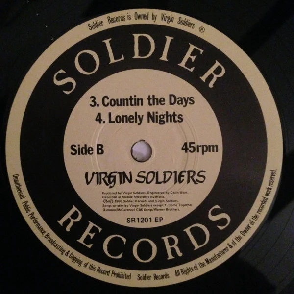 Virgin Soldiers – Virgin Soldiers (VG+/VG+) – 12", AU 1987 - Image 4