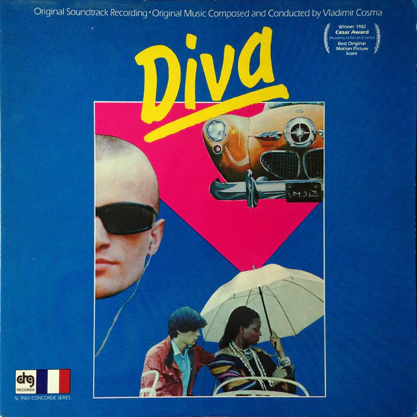 Vladimir Cosma – Diva (Original Soundtrack Recording) (VG+/VG+) – LP, US 1982