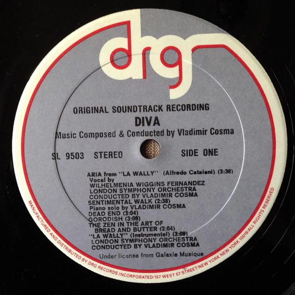 Vladimir Cosma – Diva (Original Soundtrack Recording) (VG+/VG+) – LP, US 1982 - Image 3