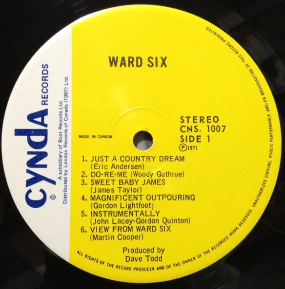 Ward 6 – Ward 6 (VG+/VG) – LP, CA 1971 - Image 3