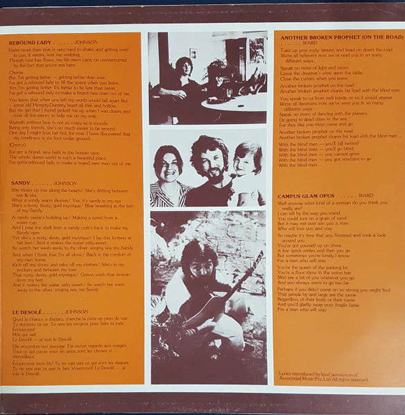 Ward & Johnson – Aweigh With Words (VG/VG+) – LP, AU 1975 - Image 8