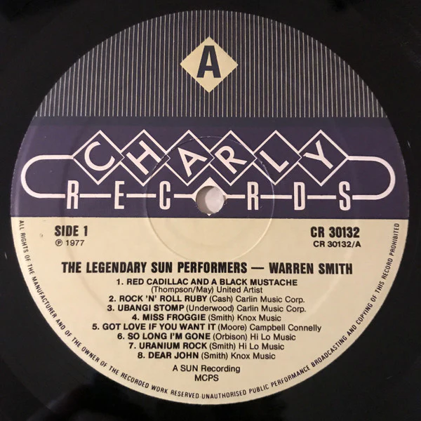 Warren Smith – The Legendary Sun Performers (VG/VG+) – LP, UK 1977 - Image 3