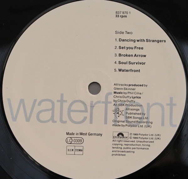 Waterfront – Waterfront (VG+/VG+) – LP, EU 1989 - Image 8