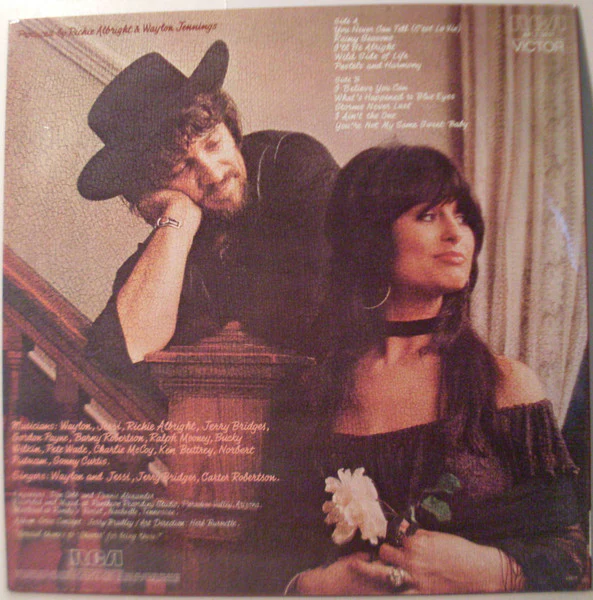 Waylon Jennings, Jessi Colter – Leather And Lace (VG+/VG+) – LP, AU 1981 - Image 2