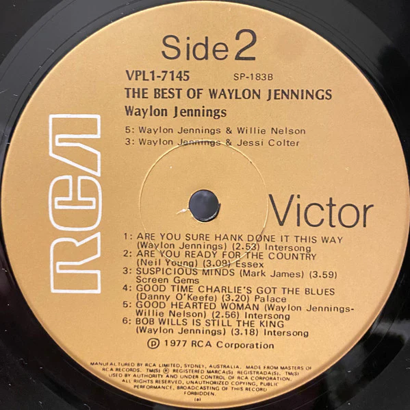 Waylon Jennings – The Best Of Waylon Jennings (VG+/VG+) – LP, AU 1978 - Image 4