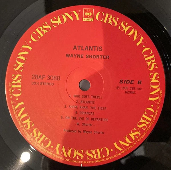 Wayne Shorter – Atlantis (E/E) – LP, JP 1985, With OBI - Image 3
