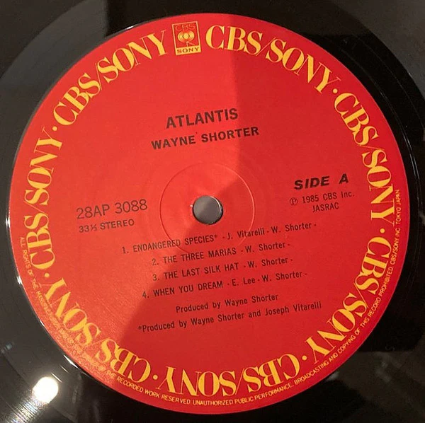 Wayne Shorter – Atlantis (E/E) – LP, JP 1985, With OBI - Image 4
