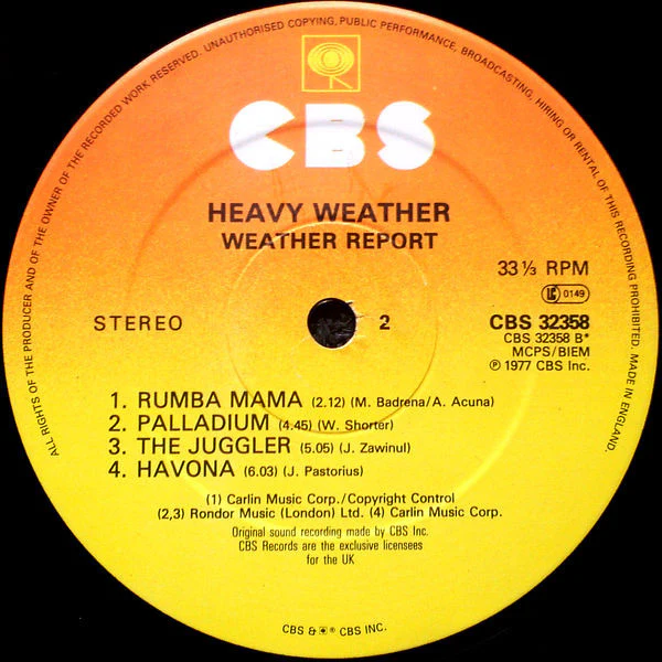 Weather Report – Heavy Weather (E/VG+) – LP, UK 1983 - Image 5