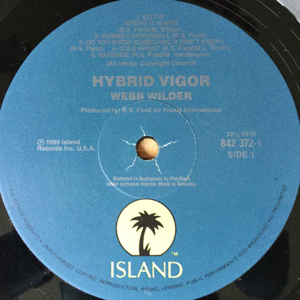 Webb Wilder – Hybrid Vigor (VG+/VG+) – LP, AU 1989 - Image 3