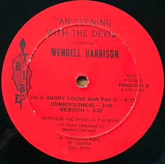 Wendell Harrison – An Evening With The Devil (VG+/VG+) – LP, US 1973 - Image 4