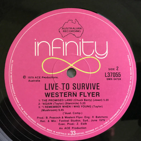 Western Flyer – Live To Survive! (E/VG+) – LP, AU 1979 - Image 6