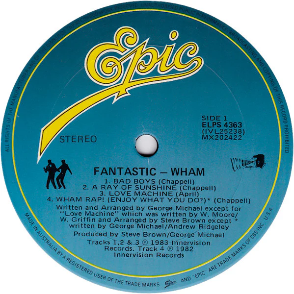 Wham! – Fantastic (VG+/VG+) – LP, AU 1983 - Image 3