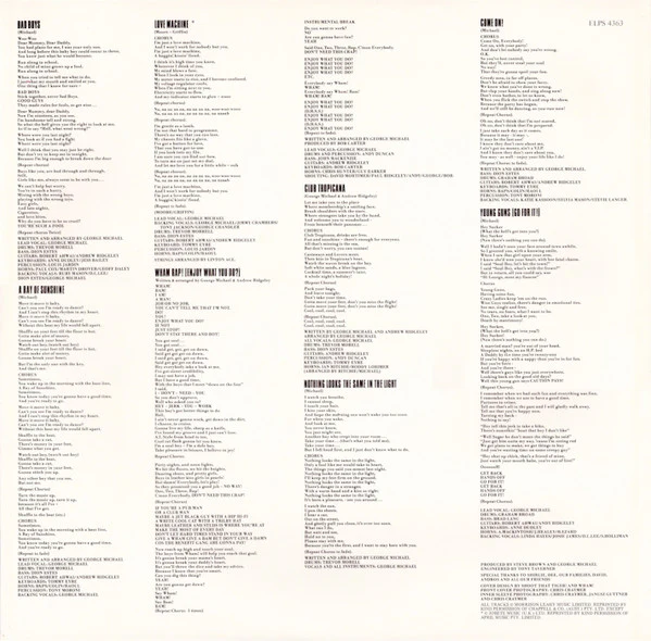 Wham! – Fantastic (VG+/VG+) – LP, AU 1983 - Image 6