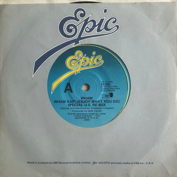 Wham! – Wham Rap! (Enjoy What You Do) (VG+/Generic) – 7", AU 1982 - Image 5