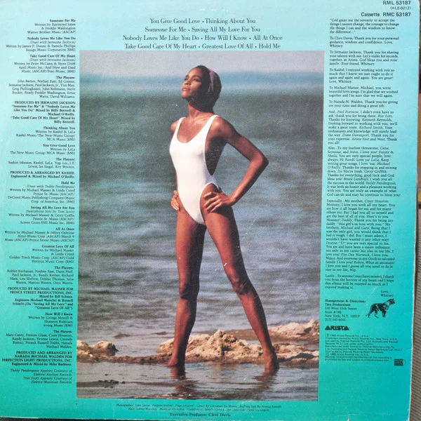 Whitney Houston – Whitney Houston (VG+/VG+) – LP, AU 1985 - Image 2
