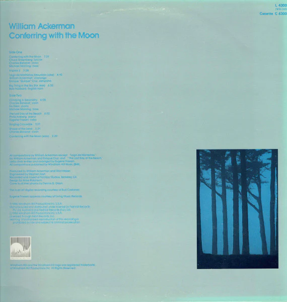 William Ackerman – Conferring With The Moon (VG+/VG+) – LP, AU 1986 - Image 2