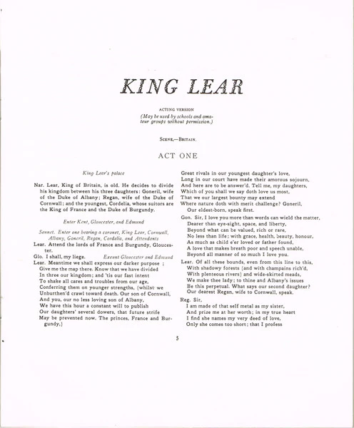 William Shakespeare – King Lear (VG+/VG+) – LP, AU 1971 - Image 9