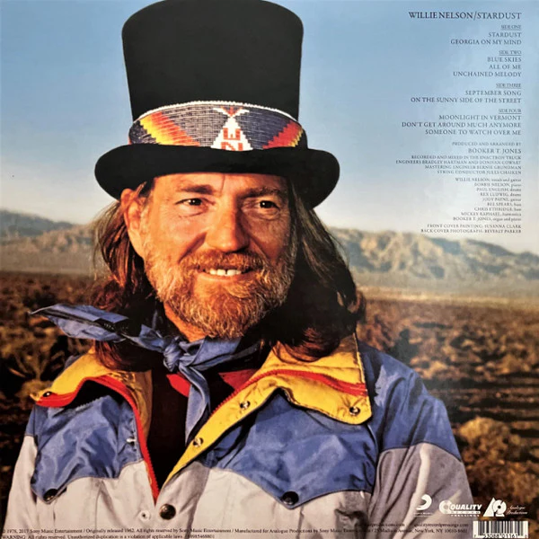 Willie Nelson – Stardust (VG+/VG+) – 2xLP, US 2018 - Image 2