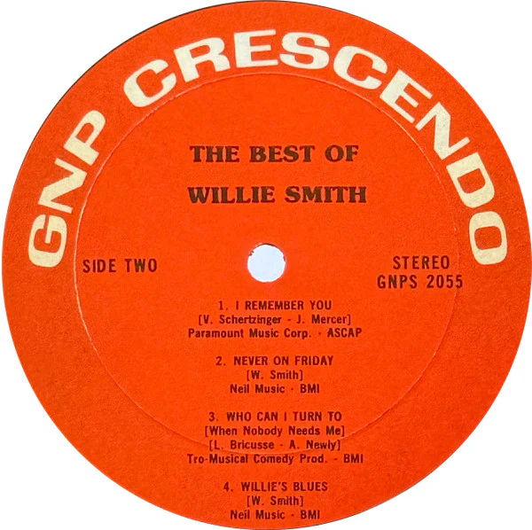 Willie Smith – The Best Of Willie Smith (VG+/VG+) – LP, US 1970 - Image 4