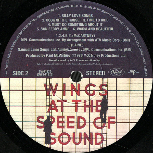 Wings – Wings At The Speed Of Sound (VG/VG) – LP, US 1976 - Image 4