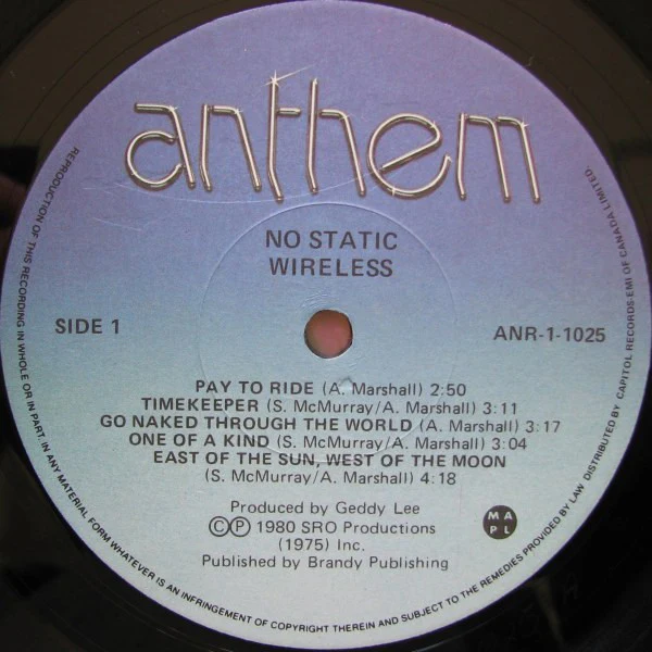 Wireless – No Static (VG/VG+) – LP, CA 1980 - Image 3