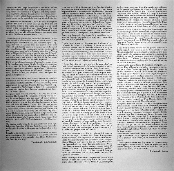 Wolfgang Amadeus Mozart, Barthold Kuijken, Sigiswald Kuijken, Lucy Van Dael, Wieland Kuijken – Flute Quartets (VG+/VG+) – LP, BE 1982 - Image 6