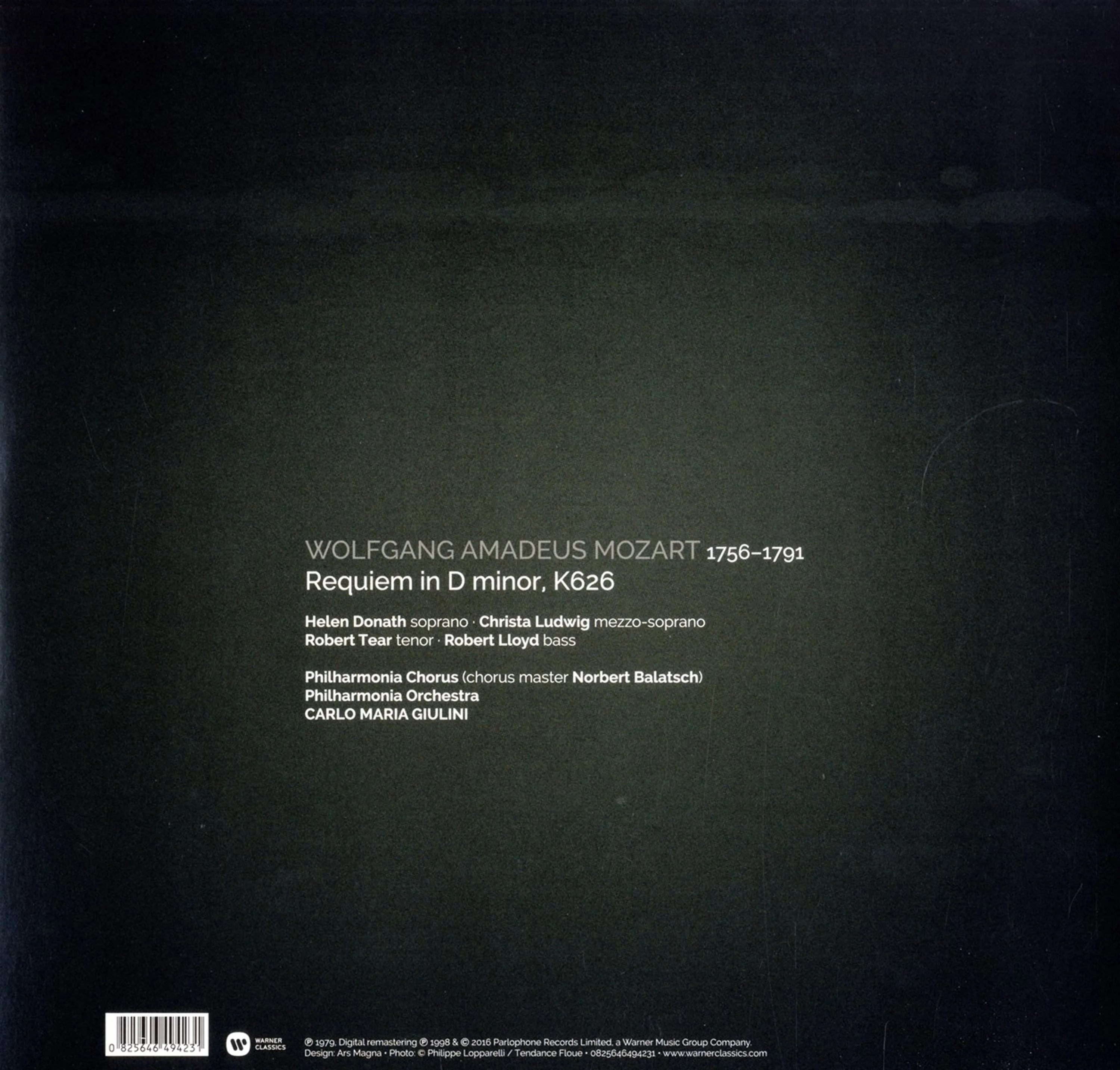 Wolfgang Amadeus Mozart, Carlo Maria Giulini, Philharmonia Orchestra, Philharmonia Chorus – Requiem In D Minor, K626 - Image 2