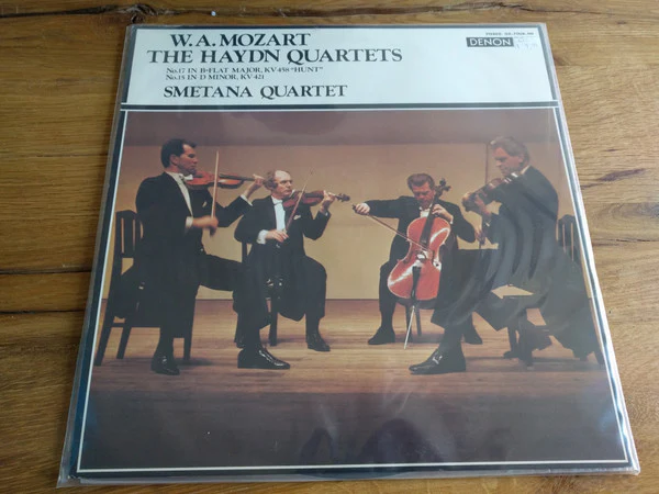 Wolfgang Amadeus Mozart, Smetana Quartet – The Haydn Quartets The Haydn Quartets No. 17 In B-Flat Major, "Hunt", Kv458 No. 15 In D Minor, Kv421 (E/E) – LP, JP 1975, No OBI - Image 3