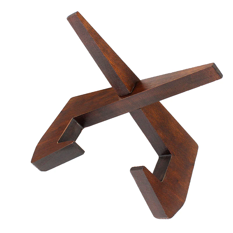 Wooden LP Display Stand – Desktop Vinyl Record Display Holder - Image 4