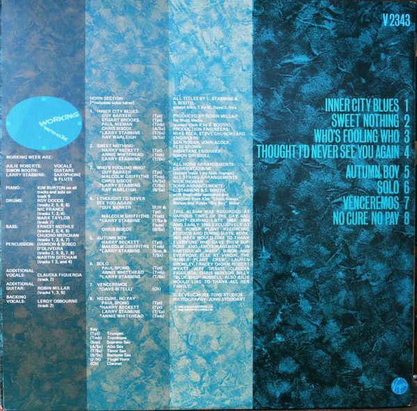 Working Week – Working Nights (VG+/VG+) – LP, AU 1985 - Image 2