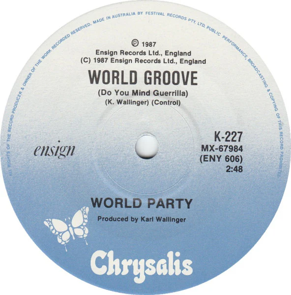 World Party – Ship Of Fools (VG+/No Cover) – 2x7", AU 1987 - Image 3