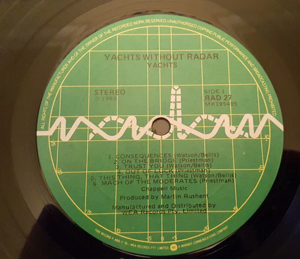 Yachts – Yachts Without Radar (VG+/VG+) – LP, AU 1980 - Image 5