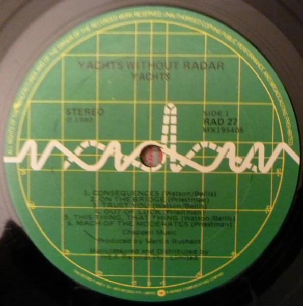Yachts – Yachts Without Radar (VG+/VG+) – LP, AU 1980 - Image 6