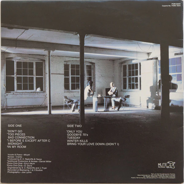 Yazoo – Upstairs At Eric's (VG+/VG+) – LP, AU 1982 - Image 4