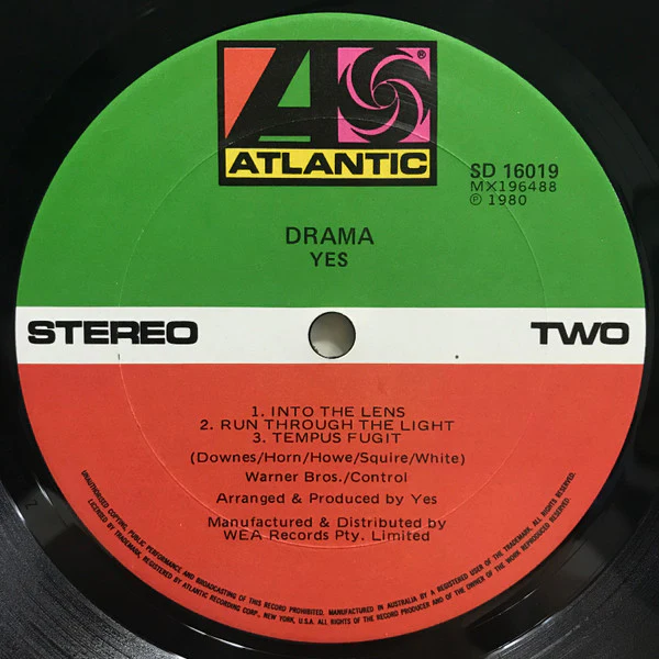 Yes – Drama (VG+/VG+) – LP, AU 1980 - Image 9
