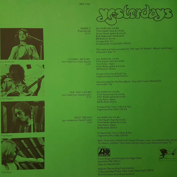 Yes – Yesterdays (VG/VG+) – LP, AU 1975 - Image 4