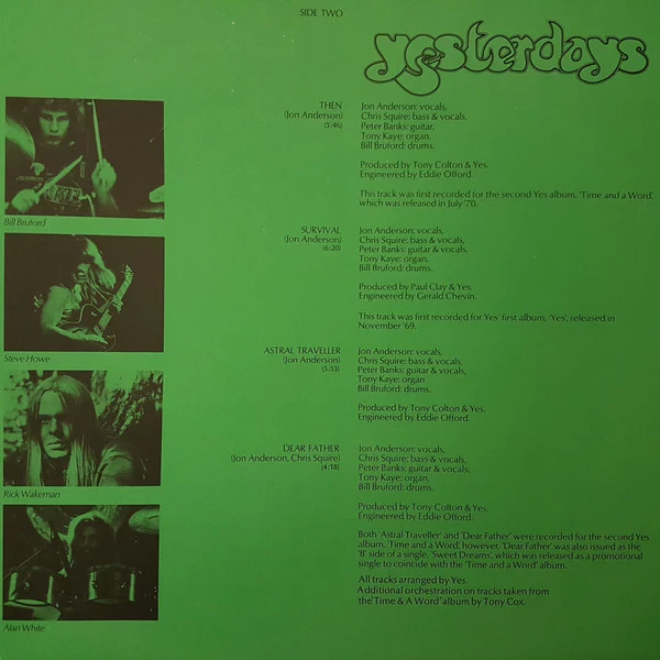 Yes – Yesterdays (VG/VG+) – LP, AU 1975 - Image 5