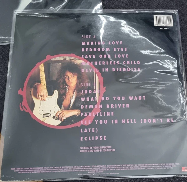 Yngwie Malmsteen – Eclipse (VG+/VG) – LP, AU 1990 - Image 3