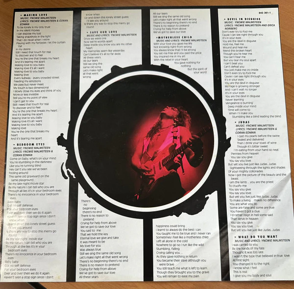 Yngwie Malmsteen – Eclipse (VG+/VG) – LP, AU 1990 - Image 6