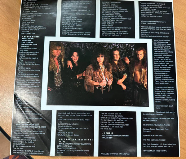 Yngwie Malmsteen – Eclipse (VG+/VG) – LP, AU 1990 - Image 7