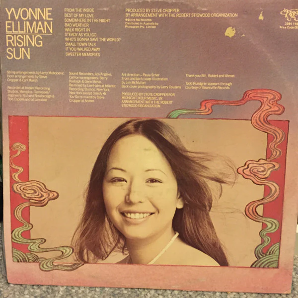 Yvonne Elliman – Rising Sun (E/VG+) – LP, AU 1975 - Image 2