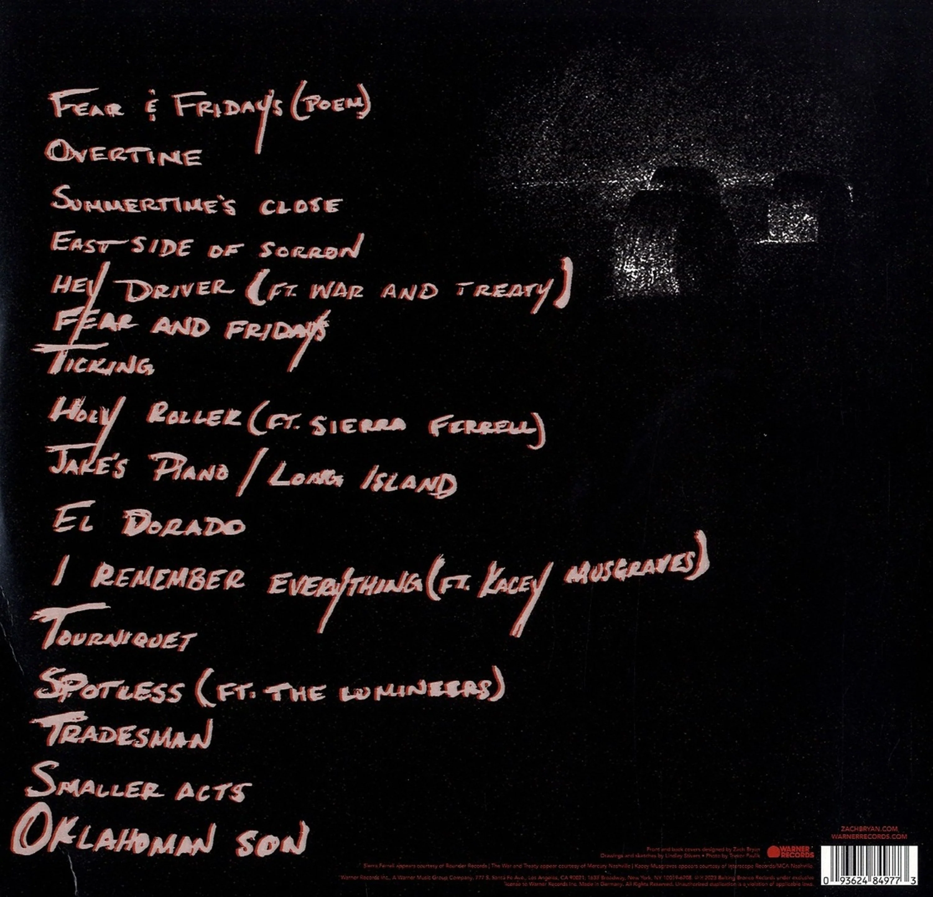 Zach Bryan – Zach Bryan (2xLP) - Image 3
