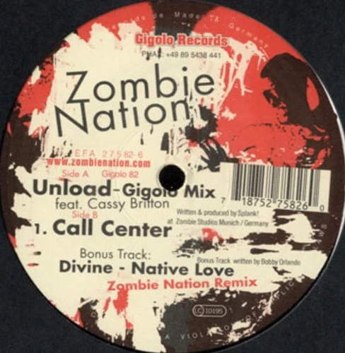 Zombie Nation – Unload (VG/Generic) – 12", DE 2002 - Image 3