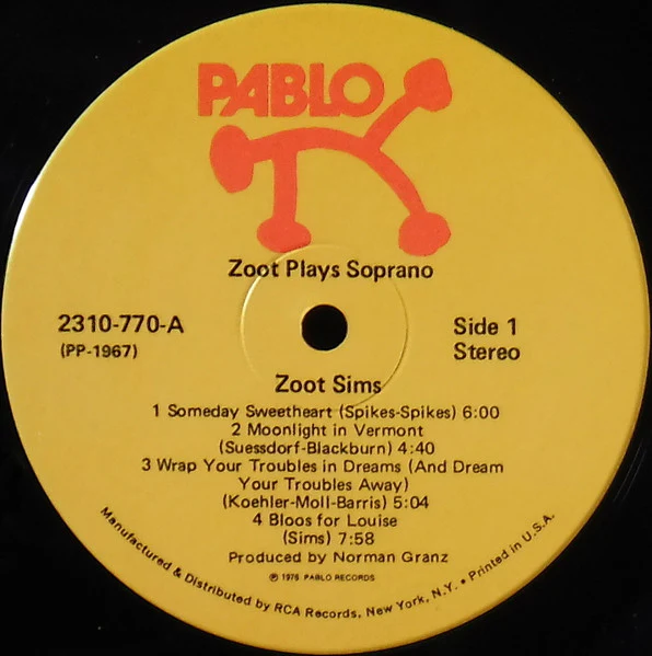 Zoot Sims – Soprano Sax (VG+/VG+) – LP, US 1976 - Image 3