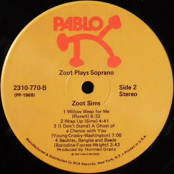 Zoot Sims – Soprano Sax (VG+/VG+) – LP, US 1976 - Image 4